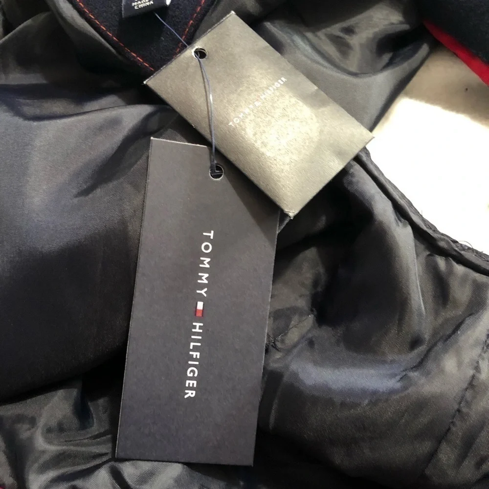 🆕Tommy Hilfiger Wool W/ Cotton Sleeves Jacket